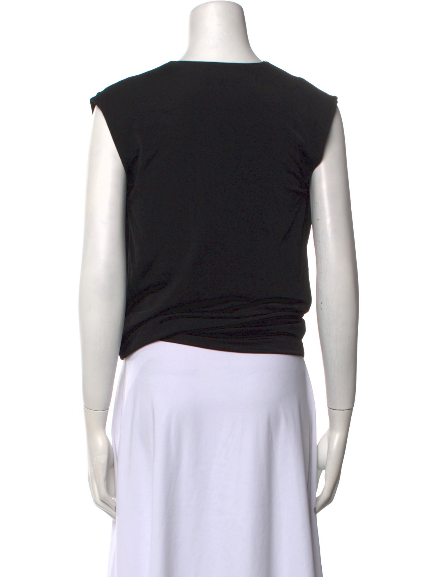 Iro Cowl Neck Short Sleeve Crop Top
